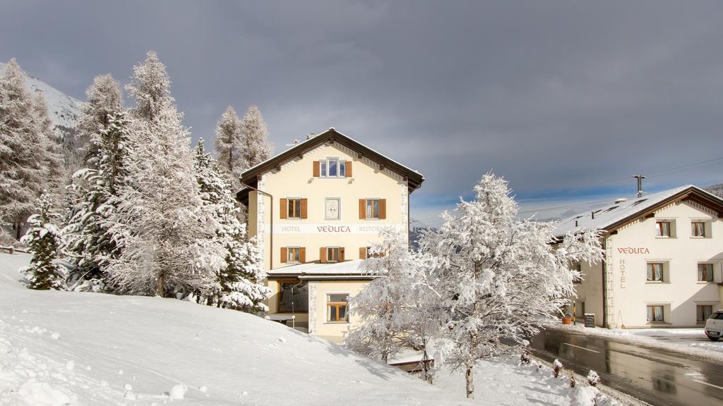 Hotel Veduta Cinuos-Chel Exteriör bild