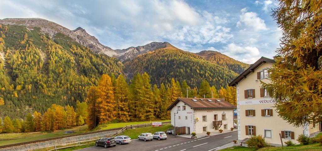 Hotel Veduta Cinuos-Chel Exteriör bild